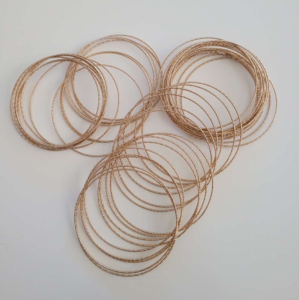 NEW - Gold bangles - Picture 4 of 5